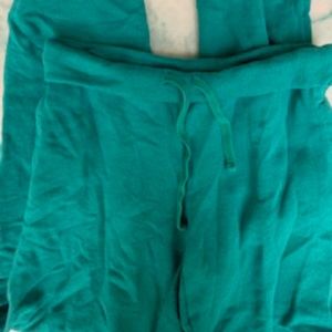 Teal Cotton Aerie Jogger Sweatpants